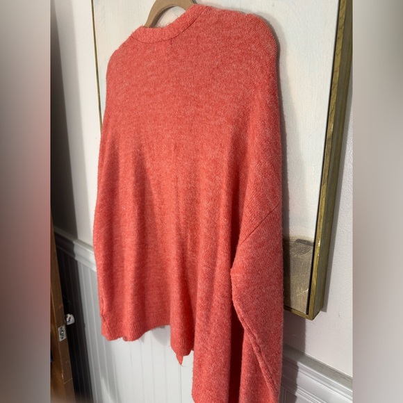 H&M Basics Long Soft Orange Open Cardigan Size Large - Picture 7 of 7